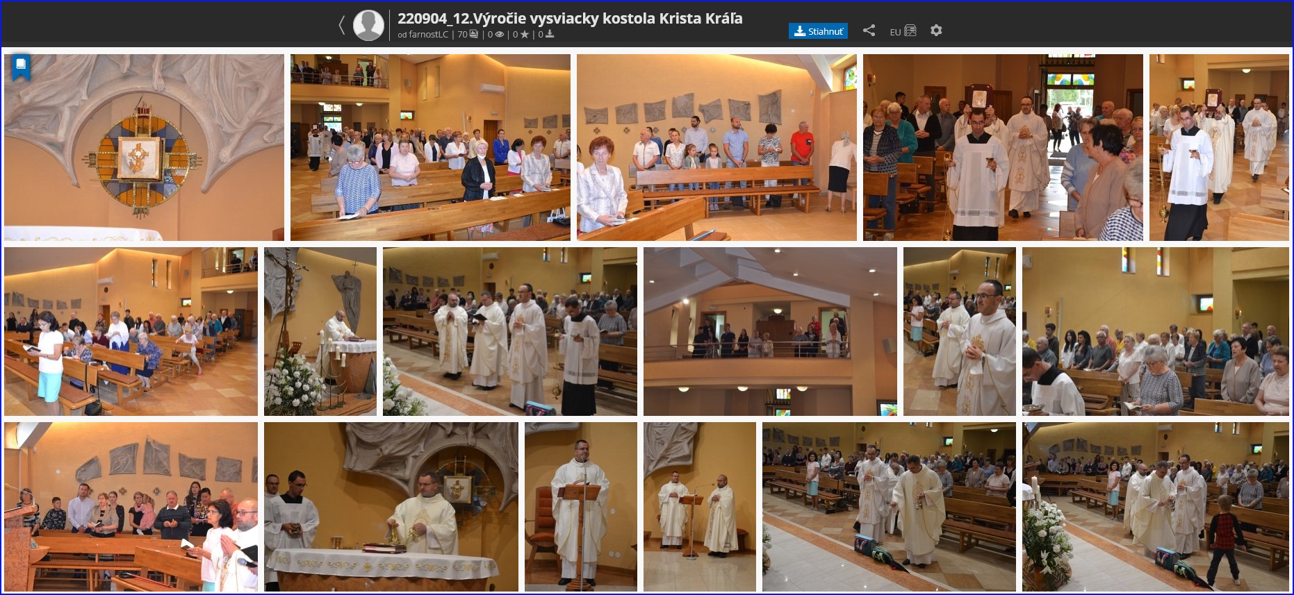 12. Výročie vysviacky kostola Krista Kráľa